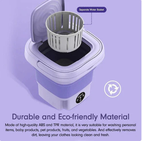 Mini Portable Washer with 3 Modes Deep Cleaning Half Automatic Wash