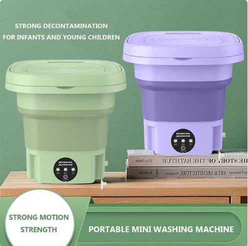 Mini Portable Washer with 3 Modes Deep Cleaning Half Automatic Wash