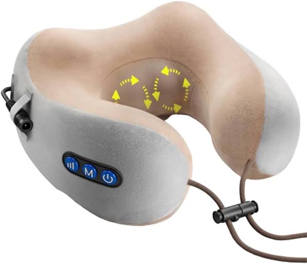 Portable Rechargeable U-Shaped Car Cervical Massage Pillow,  Home, Travel, Office